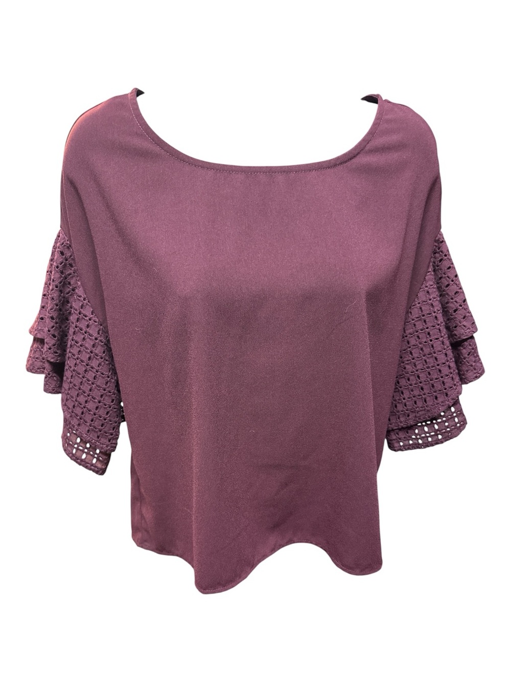 She + Sky embellished sleeved blouse